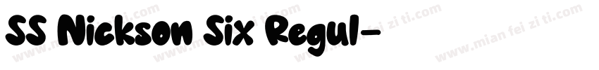 SS Nickson Six Regul字体转换